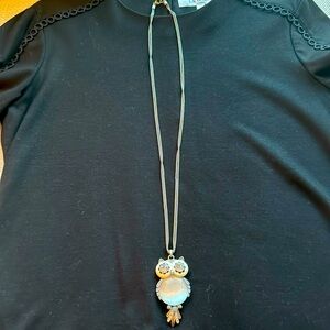 Mother of Pearl Owl Necklace